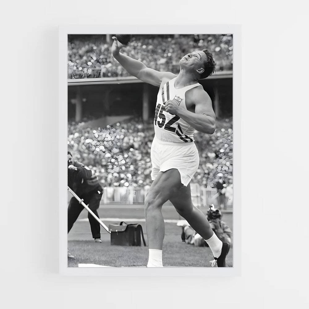 Poster Discus de Melbourne – affiche Jeux Olympiques (vue 3)